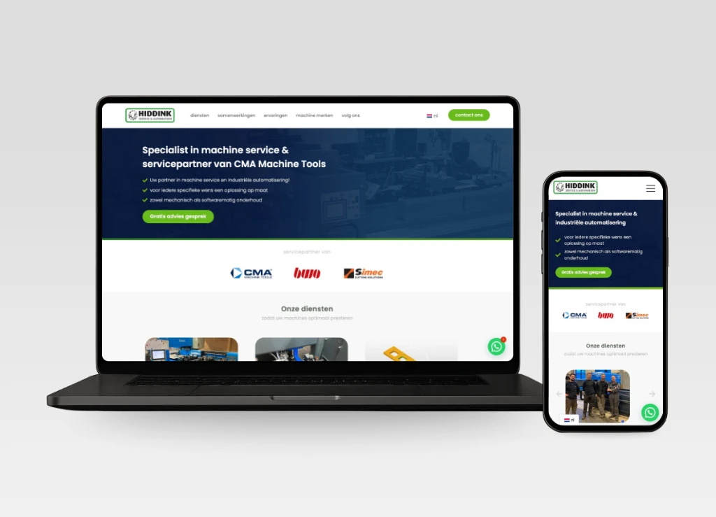 Website laten maken Aalten - Hiddink Service Automation